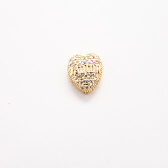 3D Nail Charms Gold Hearts