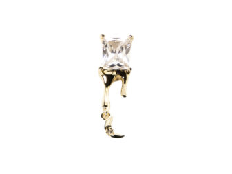 3D Nail Charms Gold Moon