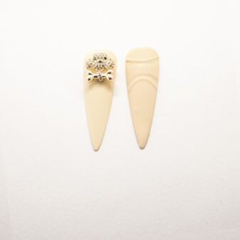 3D Nail Charms Gold Dog