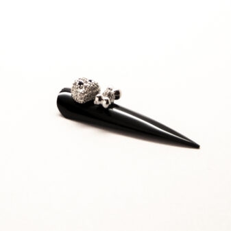 3D Nail Charms Silver Dog